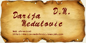 Darija Medulović vizit kartica